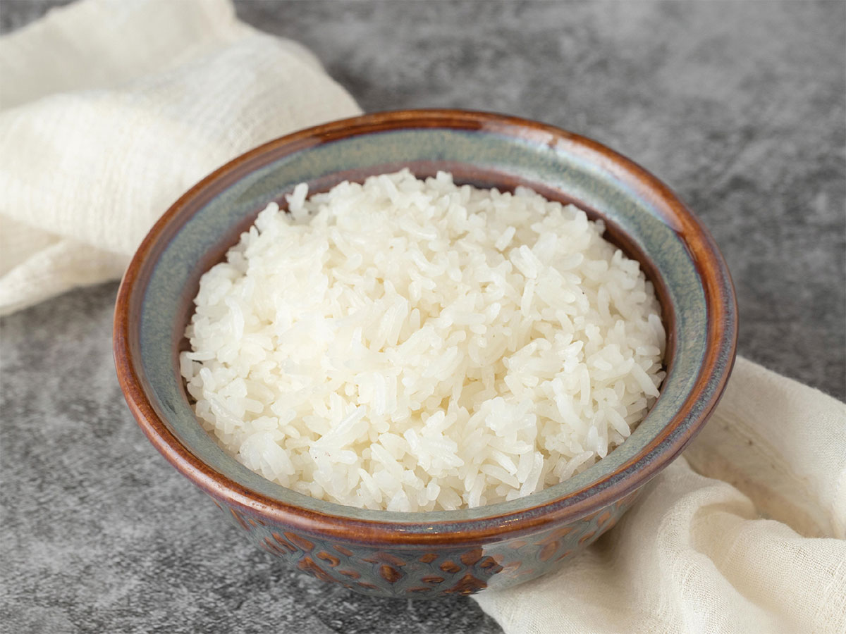 ข้าวสวยหอมมะลิ (จาน / โถ)Steamed Jasmine Rice (dish / bowl)